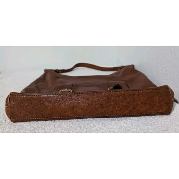 Fossil Purse Bag Cleo Cabernet Brown Soft Leather Shoulder Handbag - Picture 4 of 16